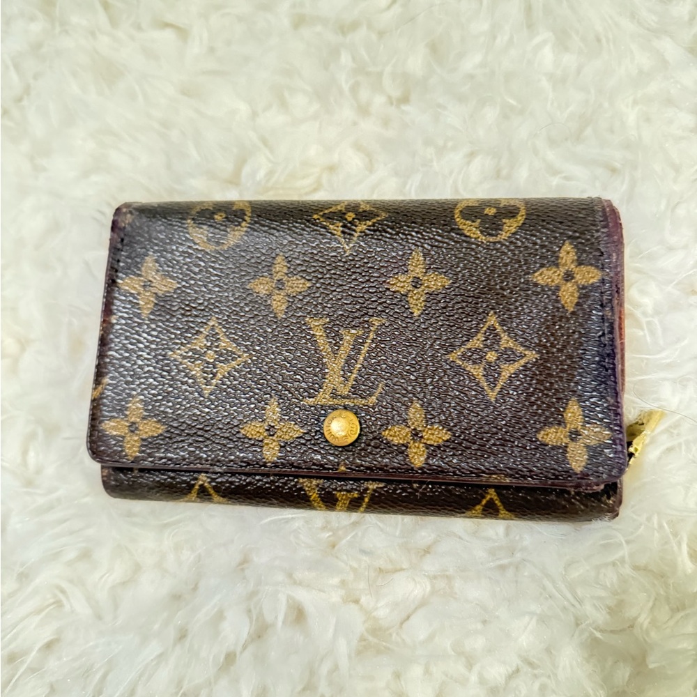 Louis Vuitton Monogram Wallet in Brown and Gold